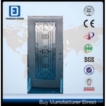 Fangda Fan Lite Entry Steel Glass Door